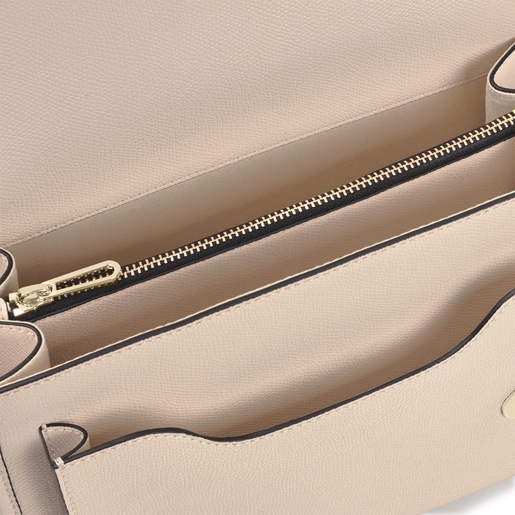 תיק צד Audree T POP בינוני בצבע בז'