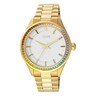 Tender Shine Analogue watch with gold IP steel strap