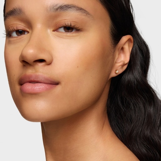 Gold Bear earring with laboratory-grown diamonds TOUS Lili