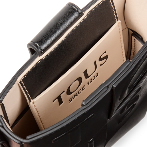 Mini bolso negro y beige TOUS Damas