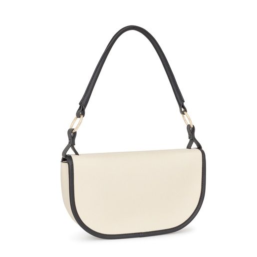 Bolso de hombro beige TOUS Halfmoon