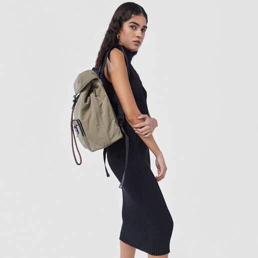 Khaki TOUS Empire Cotton Backpack