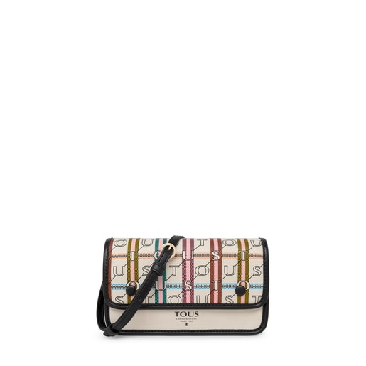 Mini bolso beige y negro TOUS Crossroad