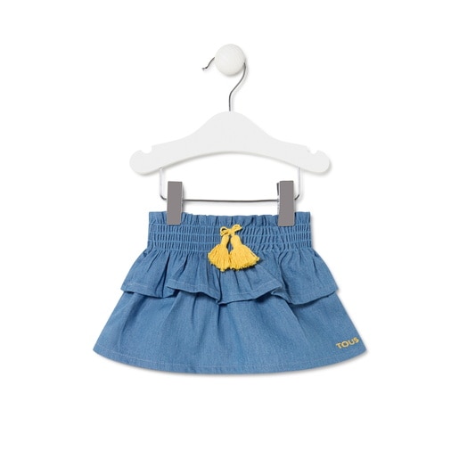 Girls outfit in Denim sky blue