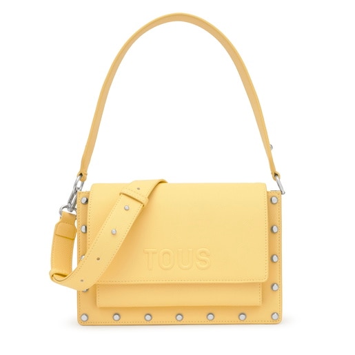Medium yellow Crossbody bag TOUS Audree Studs
