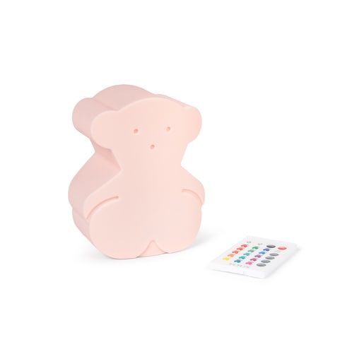 Cute bear-shaped night light in pink