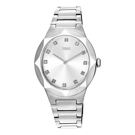 Analogue watch with steel wristband Karat Oval | TOUS