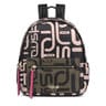 Khaki and pink Shelby Logogram Backpack