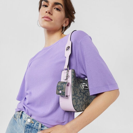 モーブカラーのAirPods用スモールハンギングケース TOUS Kaos Summer