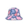 Girls sun hat in Aqua navy blue