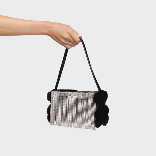 حقيبة كتف باللونين الأبيض والأسود من التشكيلة TOUS Salsi