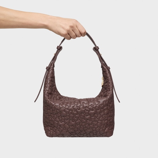 Medium brown Shoulder bag TOUS Puffy Bear