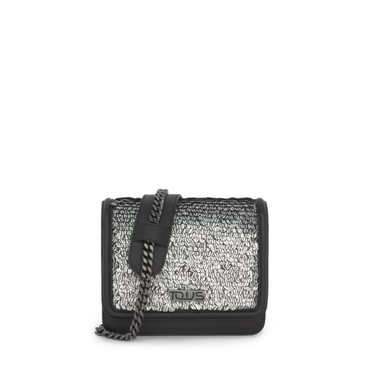 Ruby Crossbody bag with black/silver-colored sequins