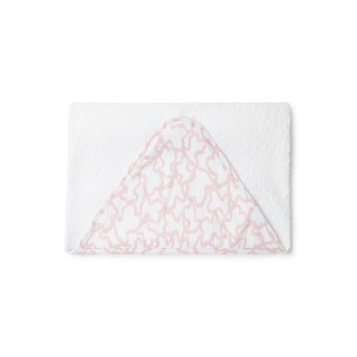 Capa de banho de bebé Kaos cor-de-rosa