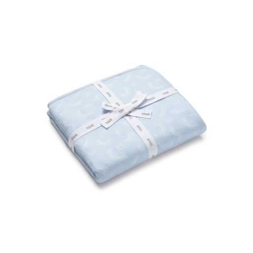 Baby bath cape in Arc sky blue