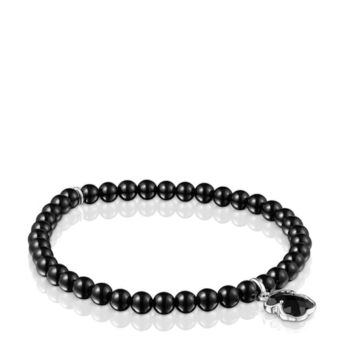 Silver and onyx TOUS Icon Color bracelet | TOUS