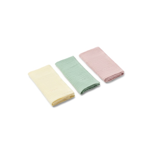 Set of 3 SMuse mini baby muslins in pink