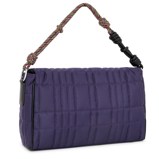 Bandolera gran TOUS Empire Padded morada