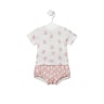 Conjunto de camisola e culotes Bear Rosa