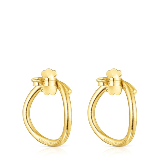 Silver vermeil Hav circular Earrings