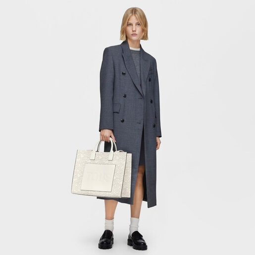 Large light gray Amaya Shopping bag Kaos Mini Evolution