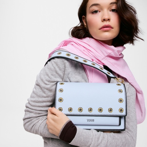 Medium grayish blue Crossbody bag TOUS Audree Trampantojo