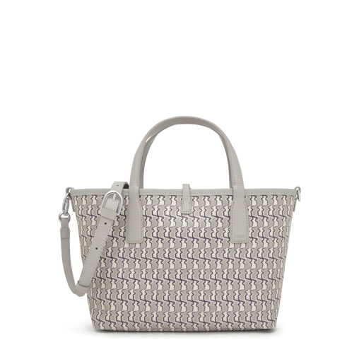 حقيبة أحمال خفيفة متوسطة الحجم بوجهين مزدوجة الاستخدام باللون الرمادي الداكن من تشكيلة TOUS Bear