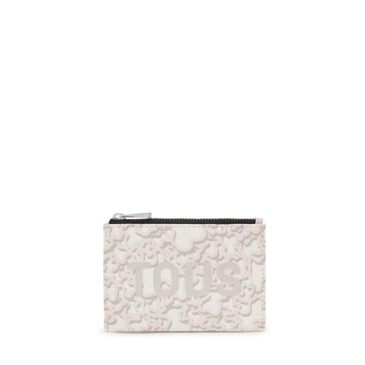 Light gray Change purse-cardholder Kaos Mini Evolution