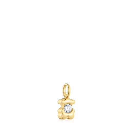 Gold Bear pendant with laboratory-grown diamond TOUS Lili