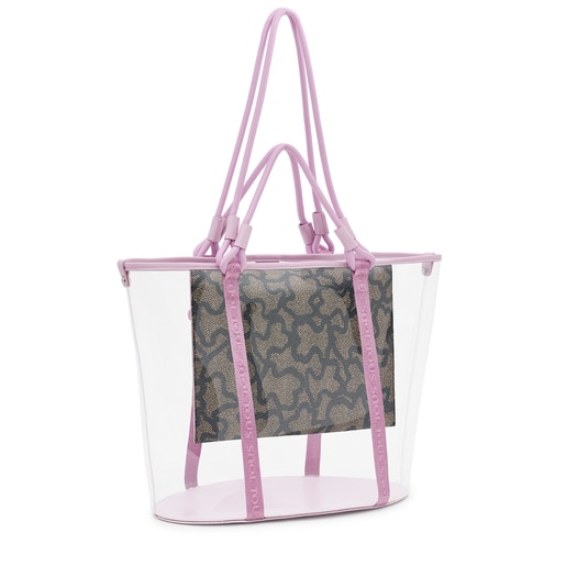 Large mauve TOUS Kaos Summer Tote bag | TOUS