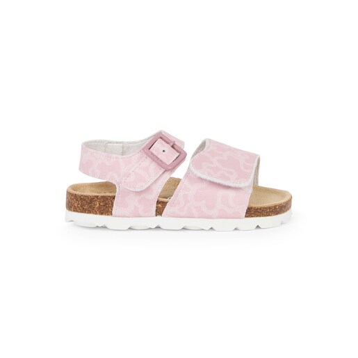 Baby sandals in Run pink