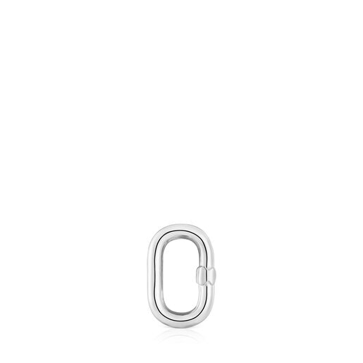 Small silver Ring Hold Oval