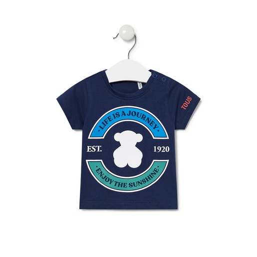 Camiseta de niño Casual azul marino