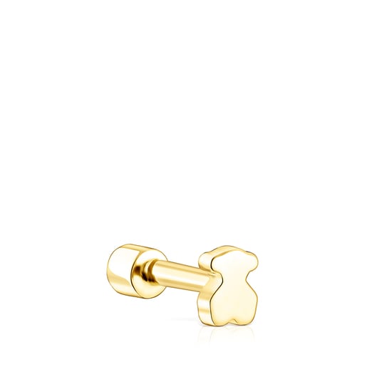 Gold TOUS Basics ear Piercing with diamond