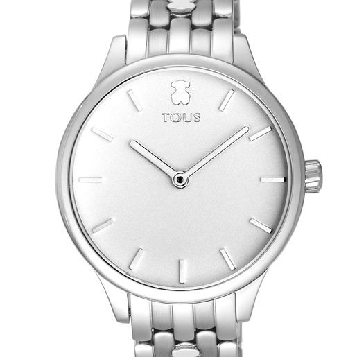 Reloj analógico Mini Icon de acero