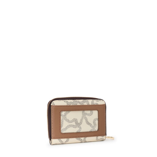 Porte-monnaie Kaos Legacy moyen beige