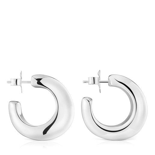 Silver Hoop earrings Galia Basics