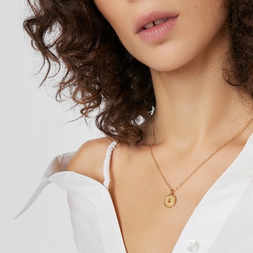 Gold Oursin Pendant