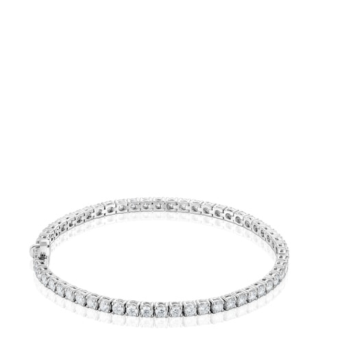 Pulseira riviere em platina com diamantes criados em laboratório 4,00 ct TOUS Essentials LGD