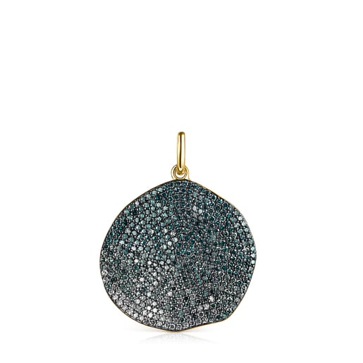 Infinity。°★ Wisiorek ze złota z niebieskimi diamentami TOUS ATELIER