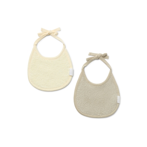 Set of SMuse bibs in beige