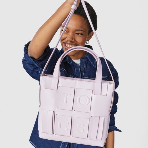 Сиреневая сумка-кроссбоди TOUS Damas среднего размера