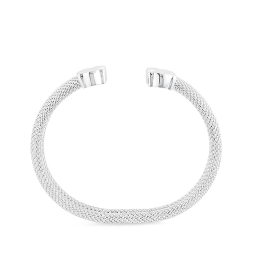 Mesh TOUS Silver Bangle Bear motif