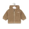 Hooded fleece sweatshirt in Casual beige