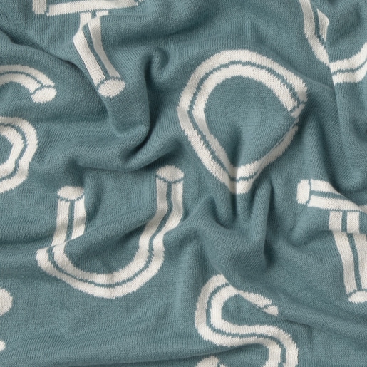 Reversible baby blanket in Nilo mist