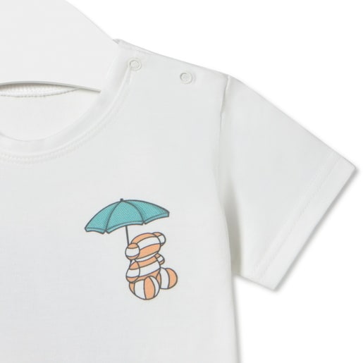 Camisola de praia de menino Candy azul