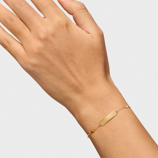 Gold Bracelet with gemstones TOUS Baby