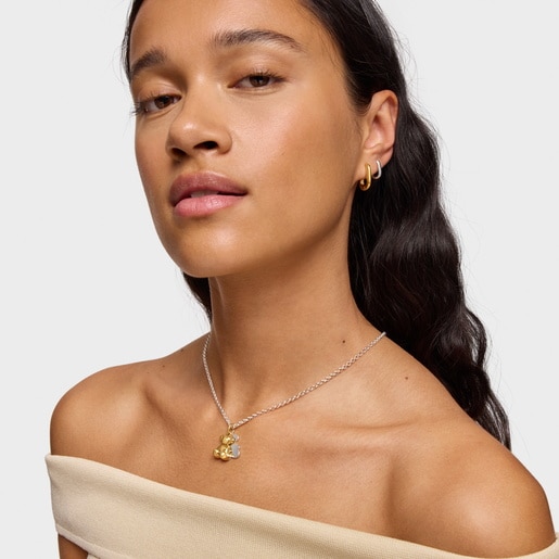 Two-tone double-bear Pendant Bold Bear