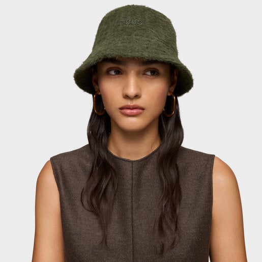 Beret TOUS Fluffy w kolorze khaki