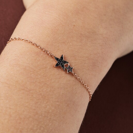 Браслет Teddy Bear Stars из розового вермеля со шпинелью и рубином